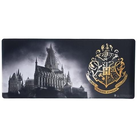 Tappetino Per Mouse Xxl 80x35cm Collezione Hogwarts Antiscivolo, Nero - Foto 1
