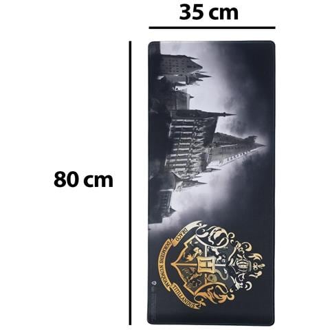 Tappetino Per Mouse Xxl 80x35cm Collezione Hogwarts Antiscivolo, Nero - Foto 4