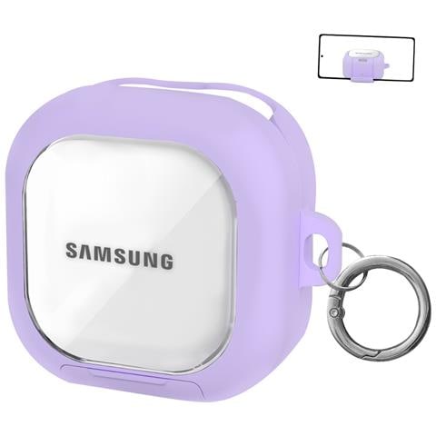 Custodia Protettiva Compatibile Con Samsung Buds4/4 Pro Con Penna Di Pulizia, Supporto Trasparente E Chiusura Di Sicurezza Purple - Foto 2