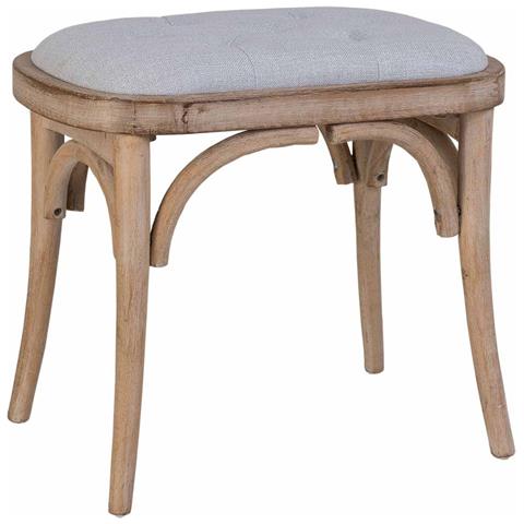 Sgabello In Legno Imbottito 55x37x47h Cm - Foto 1