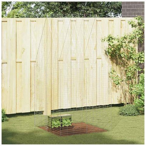 Gabbia per Conigli Argento 400 x 100 x 210 cm Acciaio zincato - Foto 2