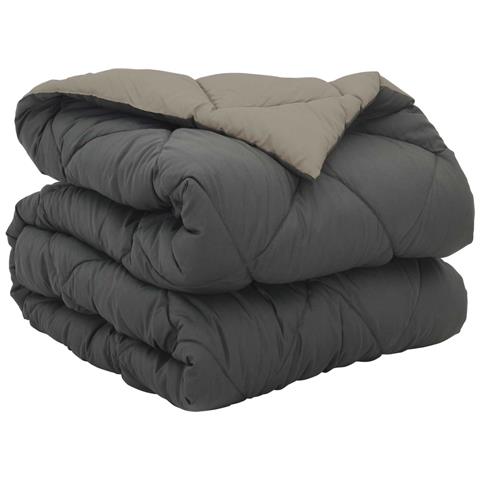 Piumone Completo Annuale Grigio chiaro e Antracite 220 x 155 cm - Foto 1