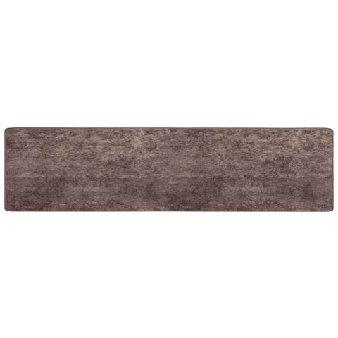Runner Tappeto MARSA Grigio 450 x 100 cm Poliestere e PVC - Foto 1