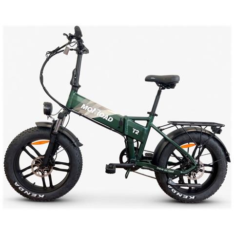 Bici E-bike 20 Fat Bike Tankan T2 Bicicletta Pieghevole Alluminio Batteria Integrata 48v 13ah Motore Ananda 250w - Verde - Foto 1