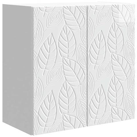 Mobiletto a muro Bianco Lucido 59 x 31 x 60 cm - Foto 1