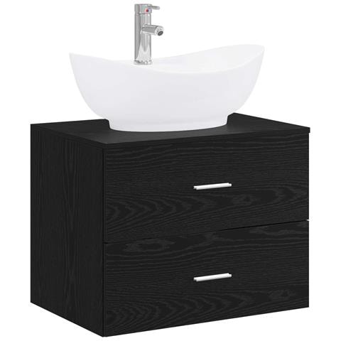 Set di mobili per il bagno Rovere Nero Legno ingegnerizzato - Foto 1