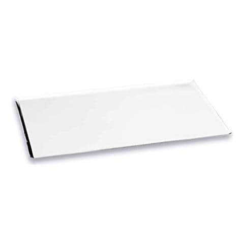 68740 - Piastra da forno in acciaio inox 18% 60x40 - Bianca - Foto 1