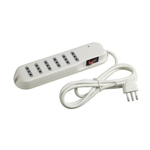 Multipresa 6 Uscite con Interruttore Bianco - Foto 1