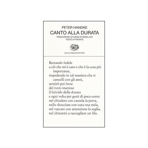 Peter Handke - Canto Alla Durata - Foto 2