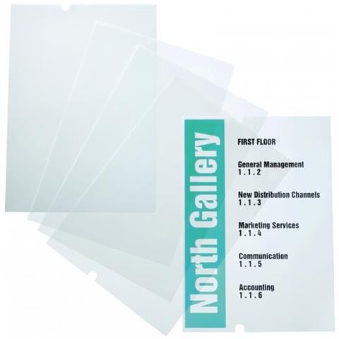 Inserti Traslucidi Ricambio Espositore Crystal Sign Nr. 4819 Trasp. 10pz - Foto 1