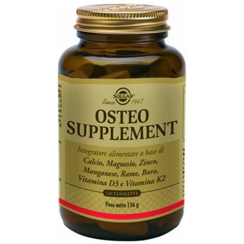 Solgar Osteo Supplement Integratore Alimentare 120 Tavolette - Foto 1