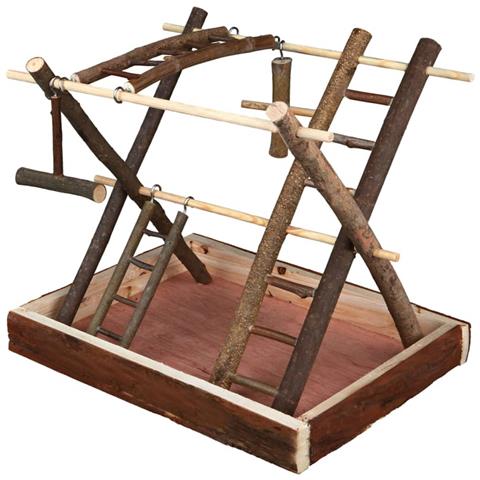 Parco Giochi Uccelli Natural Living 35x27x30 Cm Legno 5663 - Foto 1