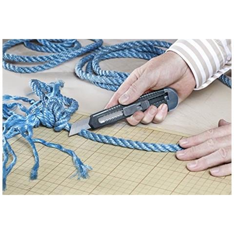 Cutter Set Di 9 coltelli + 18 mm 025995  (3 pezzi, Funzione Di Bloccaggio, Per Lame A Spezzare)  - Foto 3