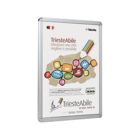 Cornice Da Parete 70x1x50 Cm In Alluminio Con Tasselli Per Fissaggio A Parete Argento - Sfa03 - Foto 1