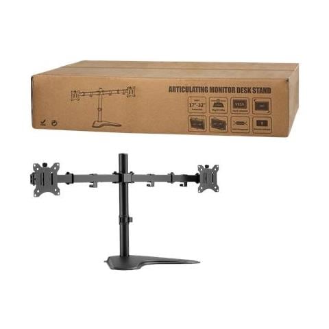 Supporto Per Doppio Monitor Bp0099 Supporto Da Tavolo, 17-32"", Peso Massimo (capacità) 8 Kg, Nero - Foto 1