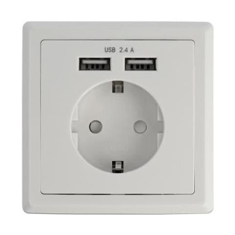 Einbausteckdose Mit 2 X Usb Typ-a Ladeport 2,4 A (11471) - Foto 2