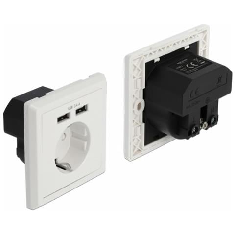 Einbausteckdose Mit 2 X Usb Typ-a Ladeport 2,4 A (11471) - Foto 1