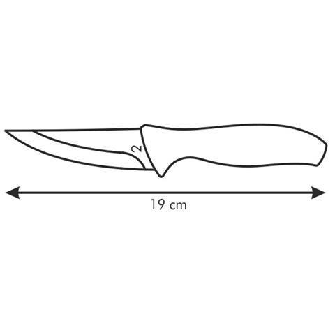 Coltello multi uso sonic, 8cm - Nero - Foto 1