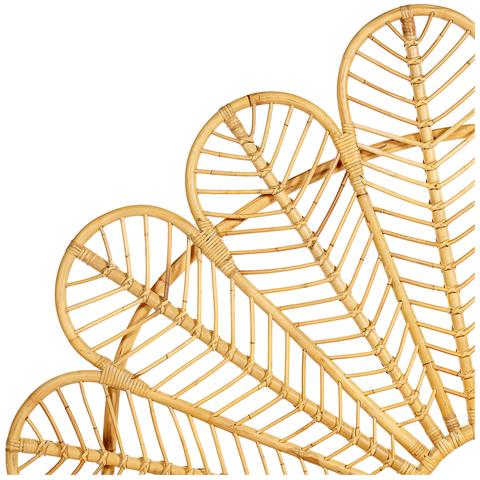 Letto Matrimoniale Rattan Legno Chiaro 140 X 200 Cm Florentine - Foto 8