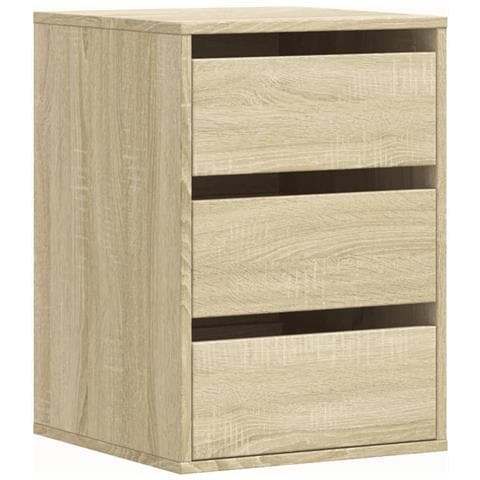 Cassettiera Angolare Rovere Sonoma 40x41x58cm Legno Multistrato - Foto 2
