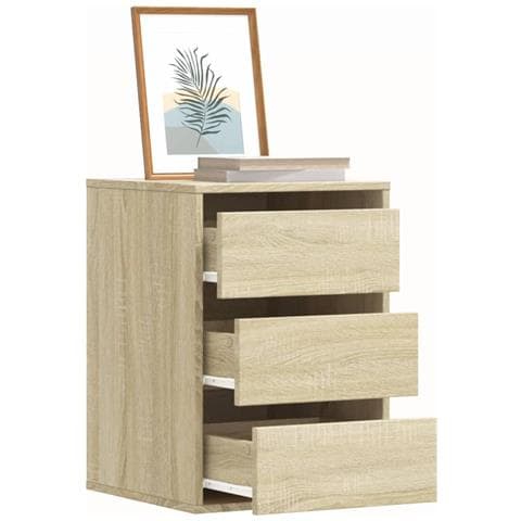 Cassettiera Angolare Rovere Sonoma 40x41x58cm Legno Multistrato - Foto 1