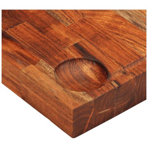 Tagliere 60x42x4 Cm In Legno Massello Di Acacia - Foto 8