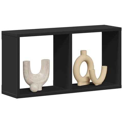 Mobile A Parete 60x16x30 Cm Nero In Legno Multistrato - Foto 1