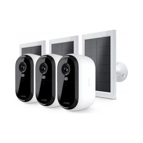 Essential Telecamera Di Sorveglianza Per Esterni 2k Con Pannelli Solari, Set Da 3 - Foto 3