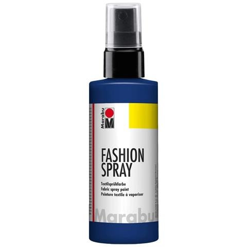 Vernice ""fashion Spray"" Per Stoffa Con Erogatore Spray 100ml - Colore Blu Notte 293 - Foto 1