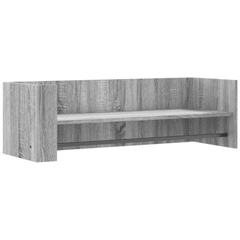 Mensola A Muro Grigio Sonoma 100x35x30,5 Cm Legno Multistrato - Foto 2
