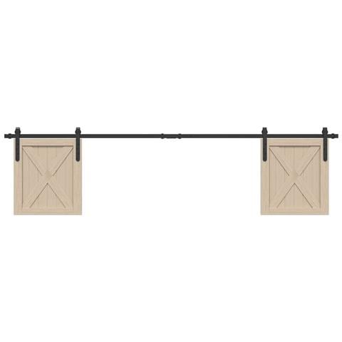 Kit Anta Scorrevole Armadio In Acciaio Al Carbonio 113 Cm - Foto 1