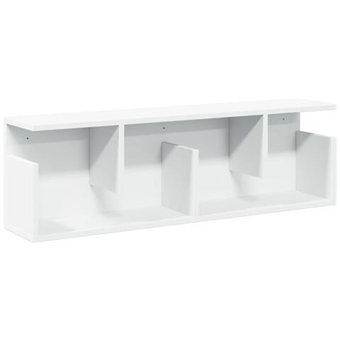 Mobile A Parete 100x20x30 Cm Bianco In Legno Multistrato - Foto 2