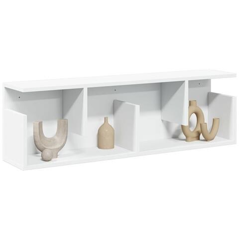 Mobile A Parete 100x20x30 Cm Bianco In Legno Multistrato - Foto 1