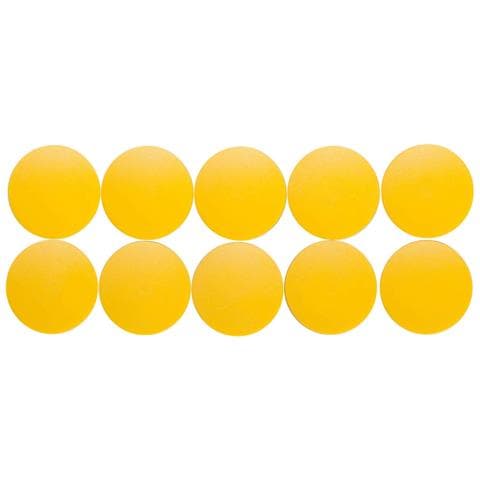 Solid magnete per frigorifero Plastica Giallo 10 pz - Foto 1