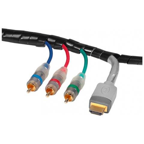 00220994 Organizer Per Cavi Guaina Intrecciata Per Cavi Nero 1 Pz - Foto 2