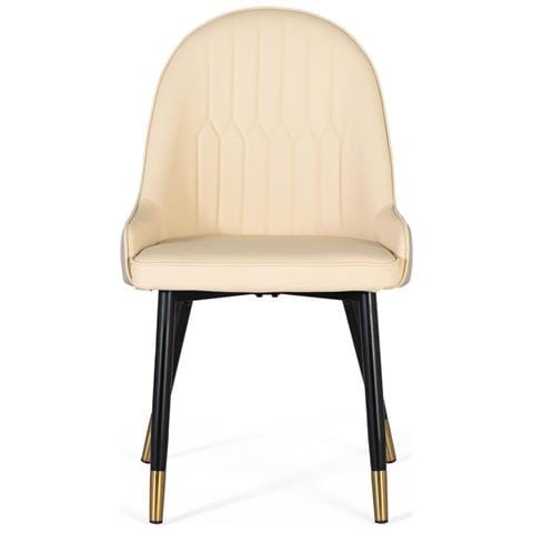 Set Di 4 Sedie Rivestite E Gambe In Acciaio - Foto 2