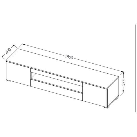 R VIVA BI /BI+CZ supporto TV e sistema audio 1 cassetto /cassetti - Foto 4