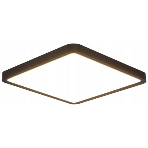 Plafoniera Led Quadrata Nera Da 23 Cm Per Soggiorno, Cucina, Corridoio, 6500k - Foto 1