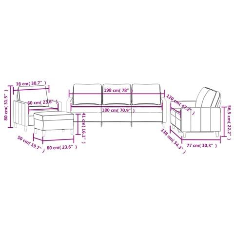 Set di Divani 4 pz con Cuscini rosa in Velluto - Foto 8