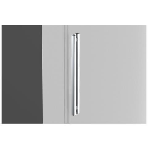 Box Doccia Angolare 70x100 Cm Con Ante Scorrevoli In Cristallo Temperato 8 Mm H 200 Cm Clara Cromato - Foto 2