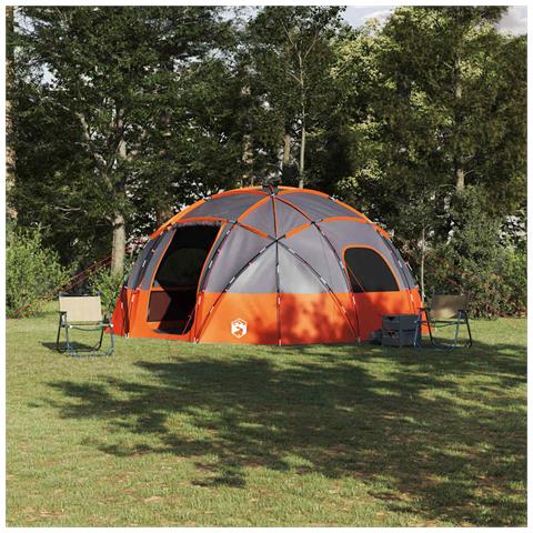 Tenda da campeggio Grigio e arancione 475 x 475 x 235 cm - Foto 2
