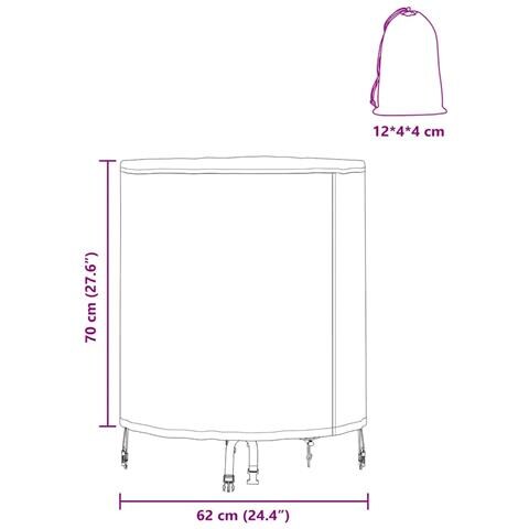 Copertura per mobili da esterno con blocco Tessuto Oxford 210D - Foto 9
