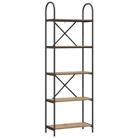 Libreria rovere artigianale 60 x 30 x 183 cm Legno multistrato - Foto 1