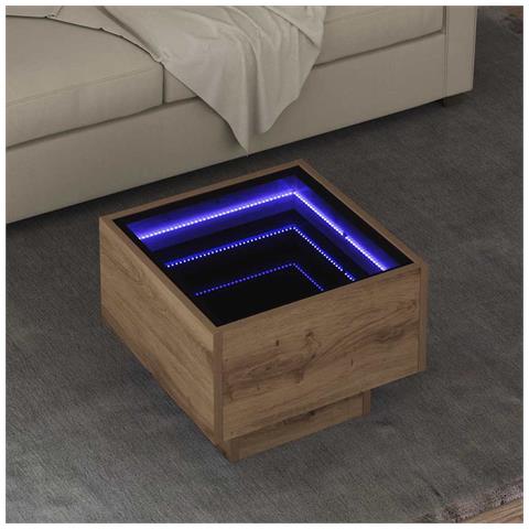 Tavolino da salotto rovere artigianale 40 x 40 x 30 cm - Foto 2