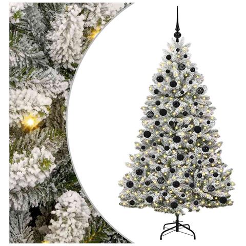 Albero di Natale artificiale con 300 LED Verde e Bianco 180 cm - Foto 1