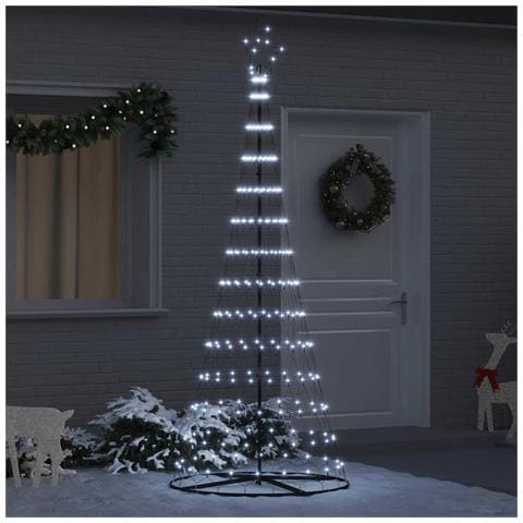 Albero di Natale LED Bianco freddo 100 x 100 x 250 cm Metallo - Foto 2