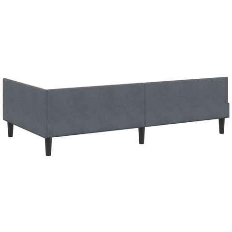 Struttura Letto Angolare con Materasso 2 pcs Grigio Velluto - Foto 9
