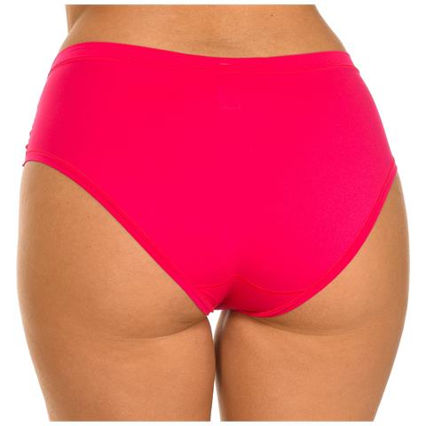 Pack-2 Pantaloni Culotte In Tessuto Elastico D06w7 Da Donna Dal Design Comodo E Discreto Per L'uso Quotidiano O Sportivo - Foto 2