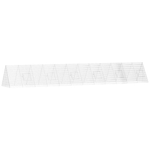 Gabbia per polli Argento 650 x 100 x 85 cm Acciaio zincato - Foto 1