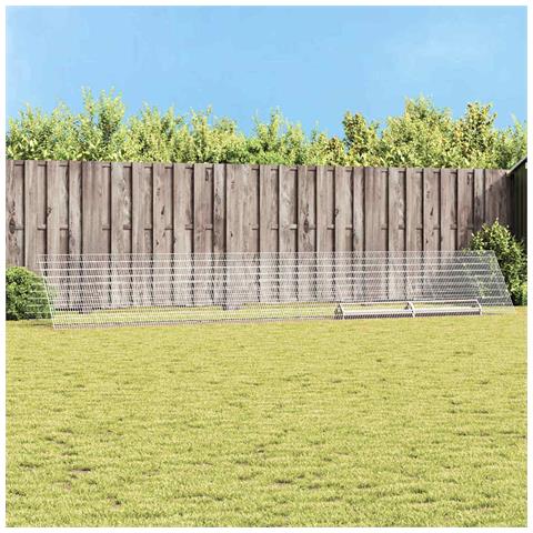 Gabbia per polli Argento 650 x 100 x 85 cm Acciaio zincato - Foto 2